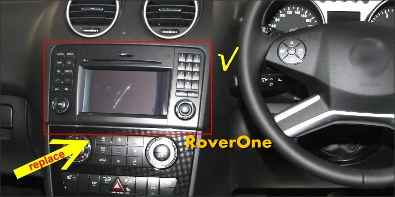 Perfect RoverOne Car Multimedia Player For Mercedes Benz W164 ML300 ML320 ML350 ML430 ML450 ML500 ML550 Android 9.0 DVD Radio Naviagtion 4