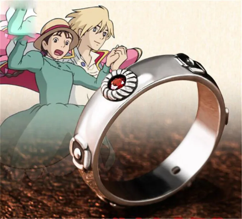 

Anime Howl's Moving Castle Ring Sophie Lover Cosplay Christmas Gift Jewelry Ring Halloween prop Ring S925