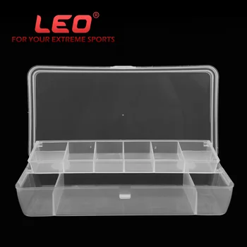 

Leo Fishing Tackle Boxes 27281 PVC Transparent Double-layer Fishing Accessory Box 20*10cm Tool Case Take In Fishing Line Hook