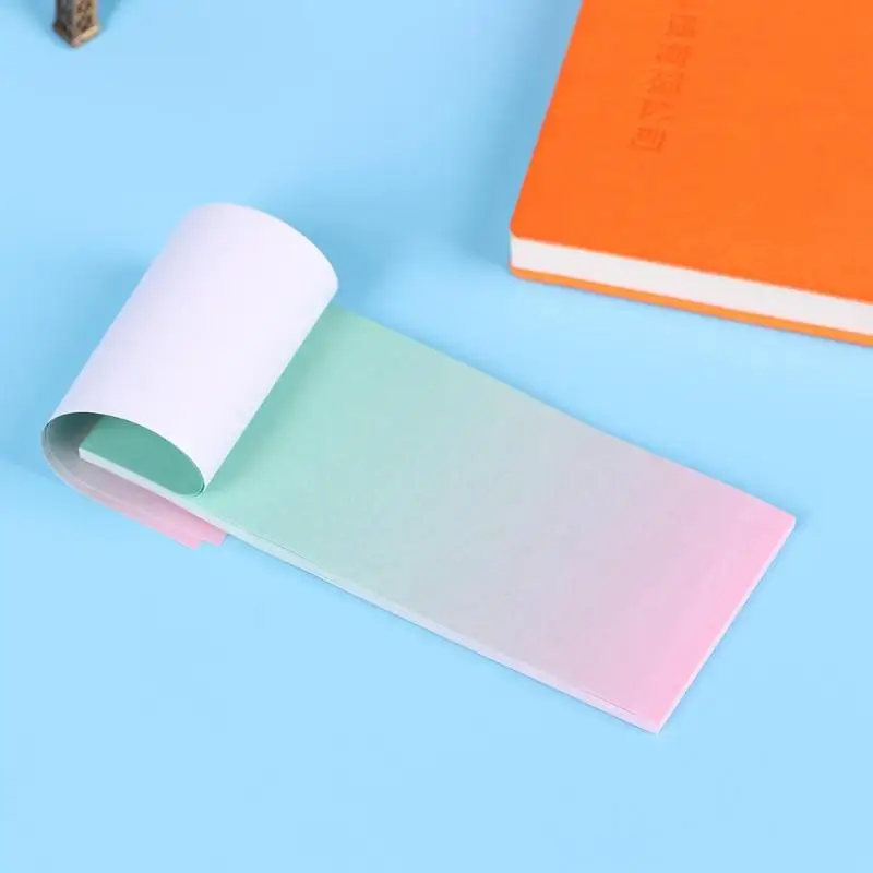 Творческий длинные градиент Memo постепенное Бумага свежий Цвет блокнот наклейки Скрапбукинг заметки Label Pad Декор Цвет случайный