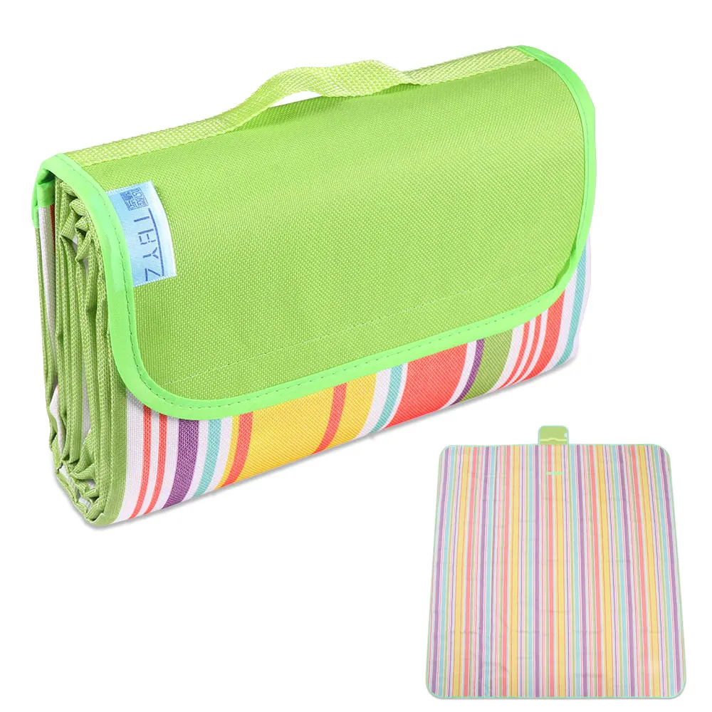 

Portable Hiking Camping Mat Beach Mat Picnic Rug Fabric With Resistant Durable Waterproof Foldable Sand Lightweight Outdoor Pad