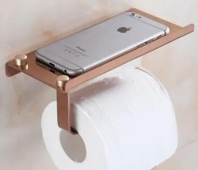 European gold antique paper roll holder creative, Bathroom toilet paper holder, WC / kitchen holder brass