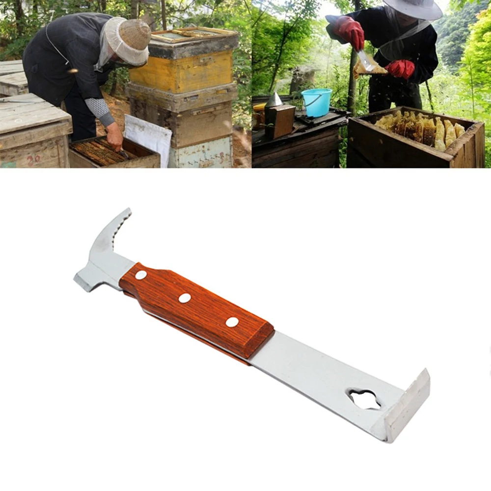 

1pcs Bee Tools Stainless Steel Thumb Type Bee Honey Knife Bee Hive Scraper Beekeeping Bee Scraper Cut Honey Knife