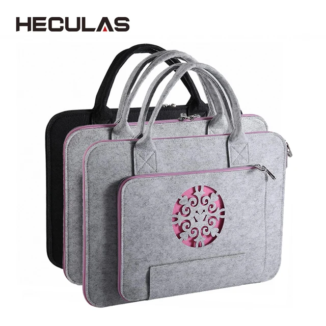 Aliexpress Heculas Felt Laptop Bag Notebook Briefcase Handbag Pouch For Macbook Air Pro Retina 13 15 Inch Sleeve Case Men Women Univeral