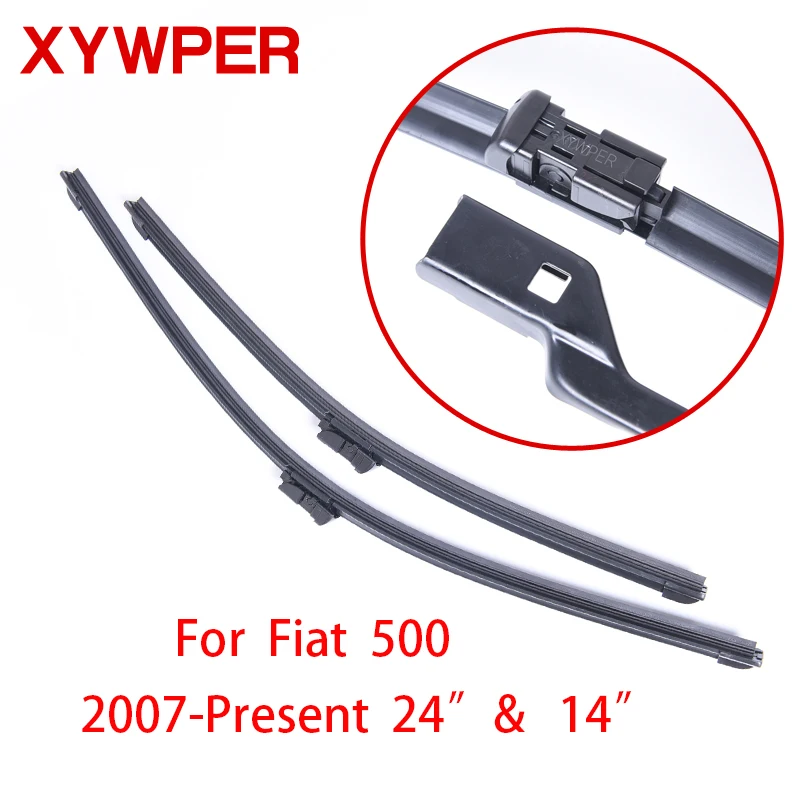 XYWPER Wiper Blades for Fiat 500 2007 2008 2009 2010 2011 2012-2017 24\ XYWPER Wiper Blades for Fiat 500 2007 2008 2009 2010 2011 2012-2017 24\