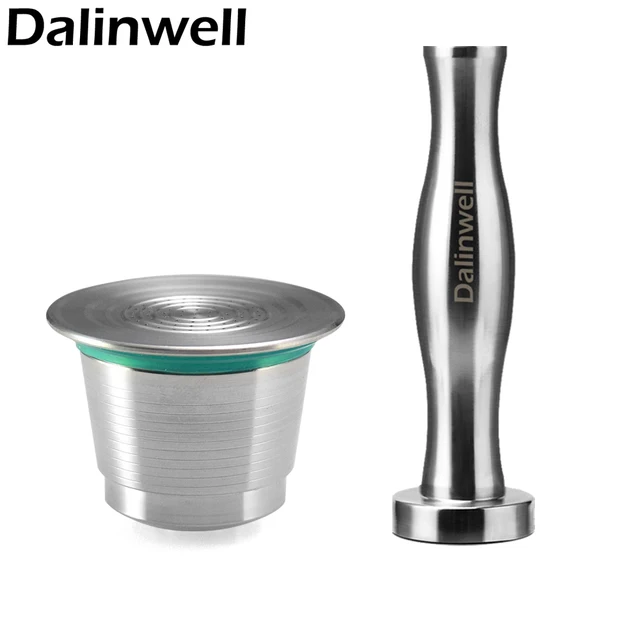 Best Offers 3 Capsule 1 Tamper Nespresso Stainless Steel Refillable Reusable Coffee Capsule Coffee Tamper Coffee Pod For Nespresso Machine 