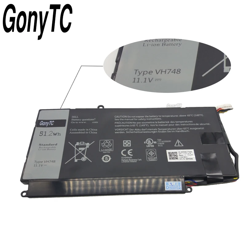 Оригинальный VH748 Аккумулятор для ноутбука DELL Vostro 5460 5470 5560 14 5480 Inspiron 5439 V5460D 1308 1318 5470D