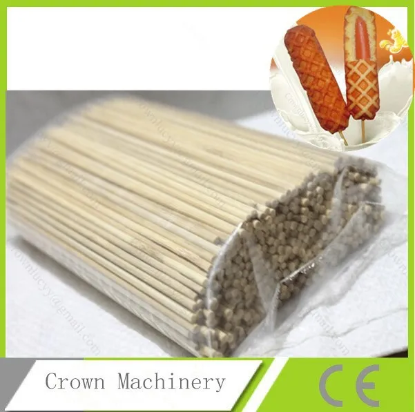 

Waffle and muffin hot dog stick;Bamboo skewers