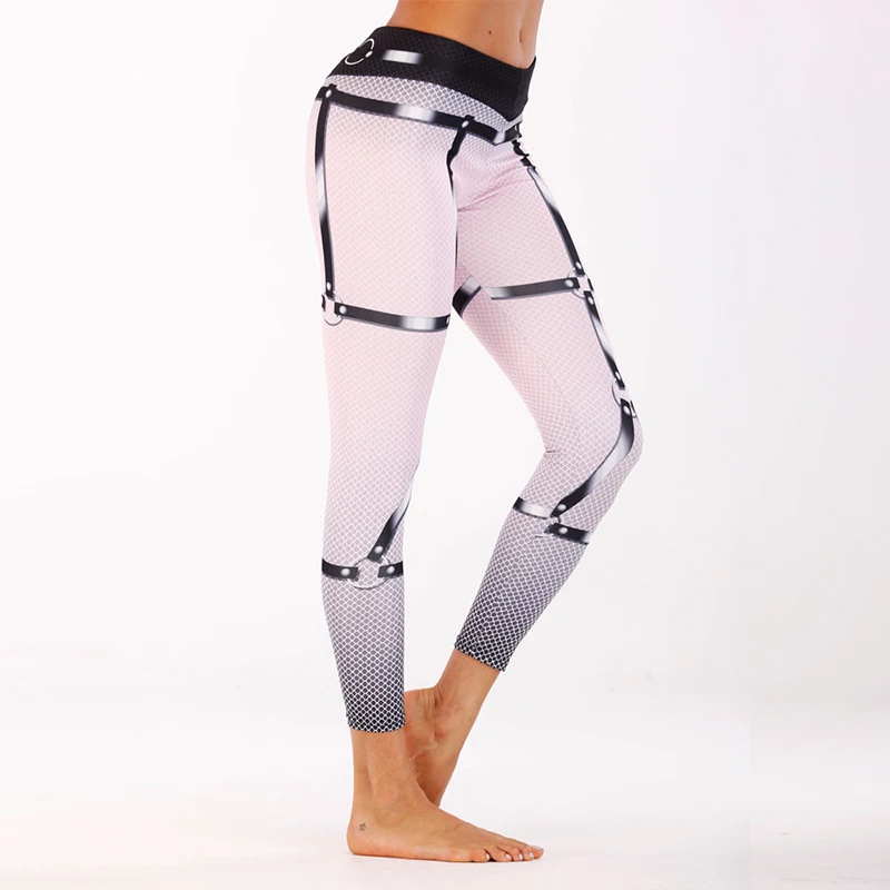 sexy Women Yoga Pants Elastic Fitness Sport Leggings Tights Slim Running Sportswear Quick Drying printed Training Trousers (9)