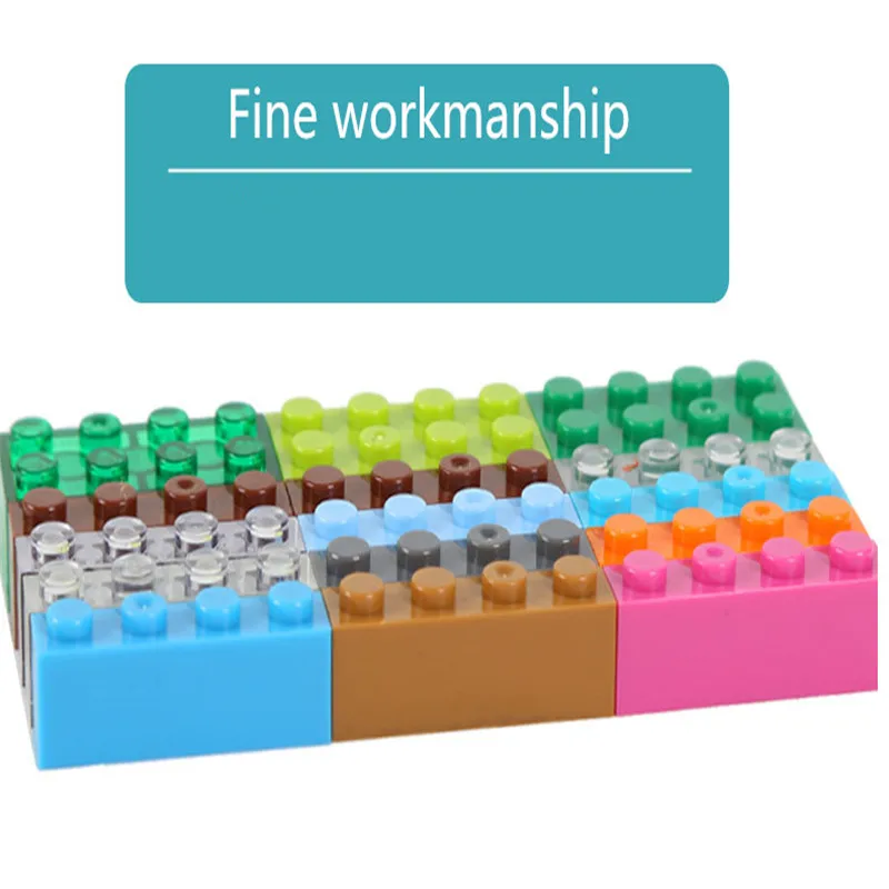 Dubbi 1000pcs 450pcs Building Blocks diy brick with accessory kits Compatible legoe Educational Toys Bulk For Children Gift