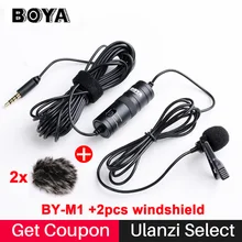 BOYA BY-M1 петличный всенаправленный конденсаторный микрофон для Canon Nikon Sony, для iPhone 7 6 S плюс DSLR видеокамеры Аудио Регистраторы