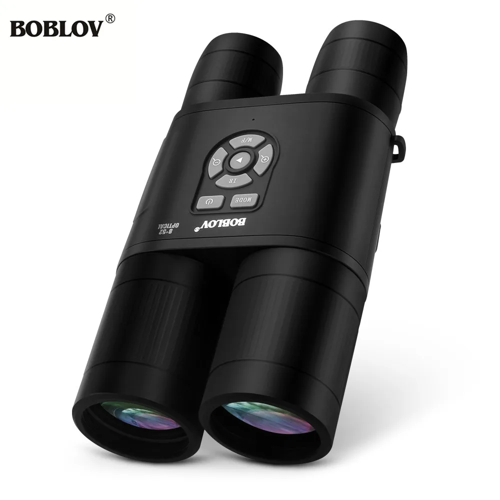 BOBLOV B8X 8x52mm Day Night Vision Binoculars HD Telescope Spotting Scope with Recording Function For Camping Hunting Outdoor