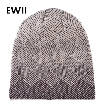 

Slouchy knitting cap men fashion beanies caps skullies men wool beanie hats for women warm winter hat thick bonnet homme