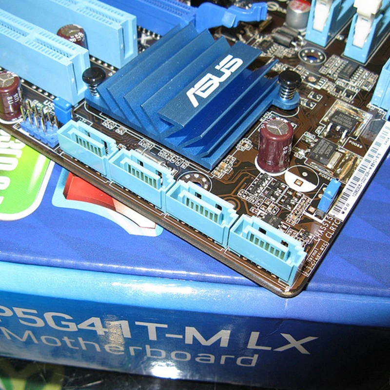 Материнская плата ASUS P5G41T-M LX LGA 775 DDR3 8 ГБ для Intel G41 P5G41T-M LX настольная системная плата SATA II PCI-E X16 б/у