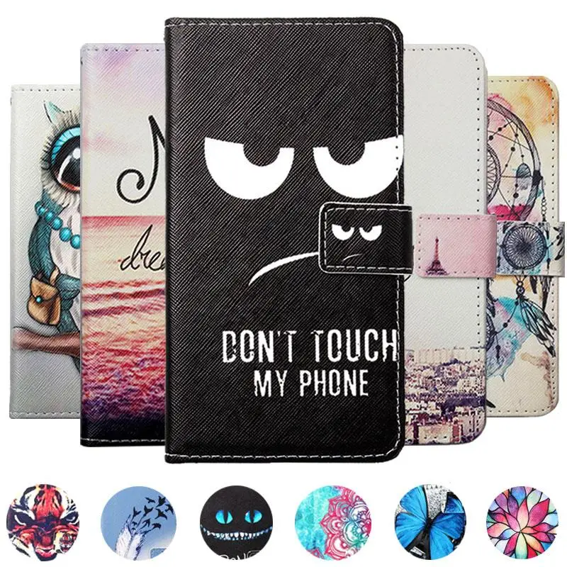 

For S-TELL M558 Samsung Galaxy A20 A40 teXet TM-5083 Pay 5 3G TP-Link Neffos C7 Lite Ulefone S11 PU flip cover slot phone case