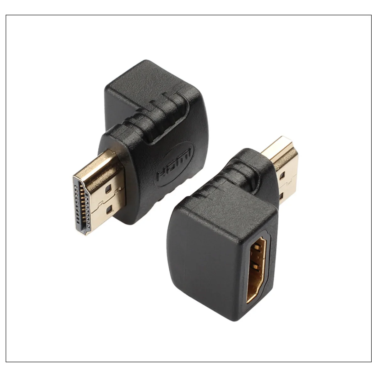 1 шт. HDMI адаптер мужчин и женщин M-F прямой изгиб 90 ° Кабель HDMI Удлинительный переходник удлинитель