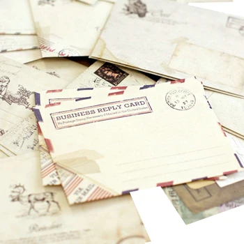 

FangNymph New Sale 12 pcs/lot 12 Designs Mini Cute Ancien Paper Envelope Retro Vintage European Style For Card Scrapbooking Gift
