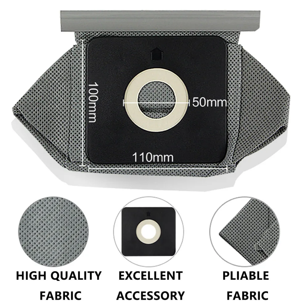 

Top Universal cloth bags reusable vacuum cleaner bags for home Vacuum Cleaner Parts accessaries Suitable for Midea 10x11x5cm