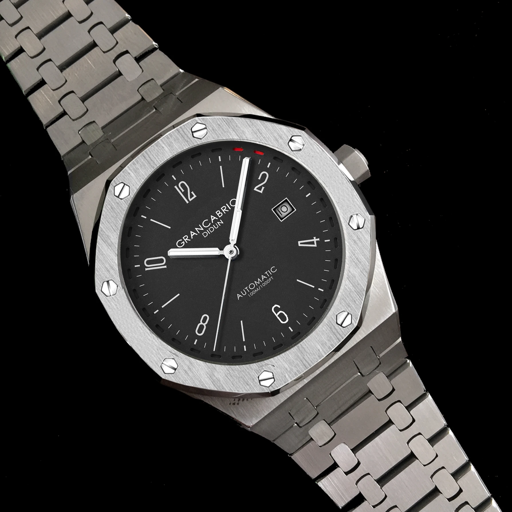 DIDUN الرجال ووتش الأعلى العلامة التجارية الفاخرة الميكانيكية التلقائي ووتش الأزياء ساعة رياضية الصلب حزام للماء ووتش DIDUN الرجال ووتش الأعلى العلامة التجارية الفاخرة الميكانيكية التلقائي ووتش الأزياء ساعة رياضية الصلب حزام للماء ووتش