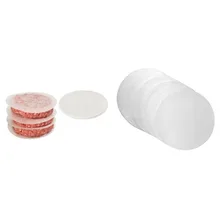 Papel de hamburguesa de piel de oveja redonda, papel antiadherente para aceite, prensa de hamburguesas, fabricante de hamburguesas para barbacoa, galletas, horno, herramienta de cocina para restaurante
