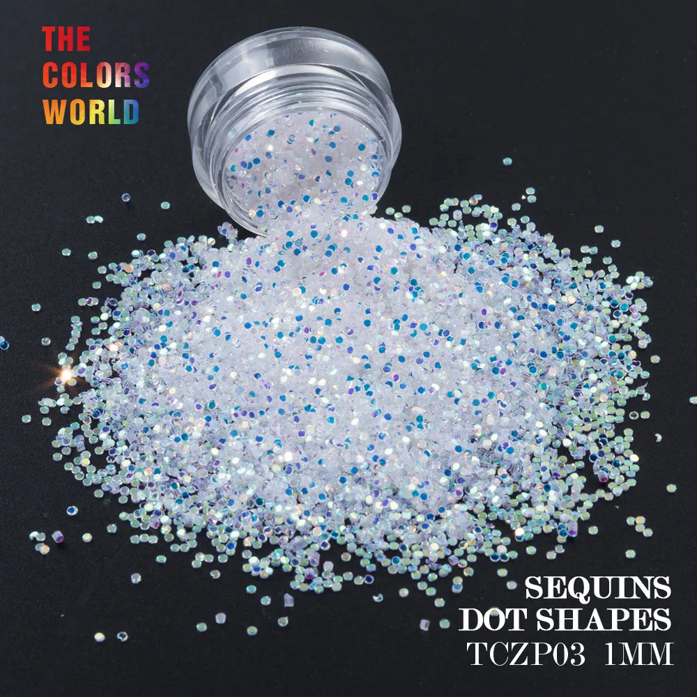 

TCT-119 Round Dot Shape 1.0MM Sequins For Nail Art Decoration Body Art Nail Gel Polish Manual DIY Decoration Crafts Decoration