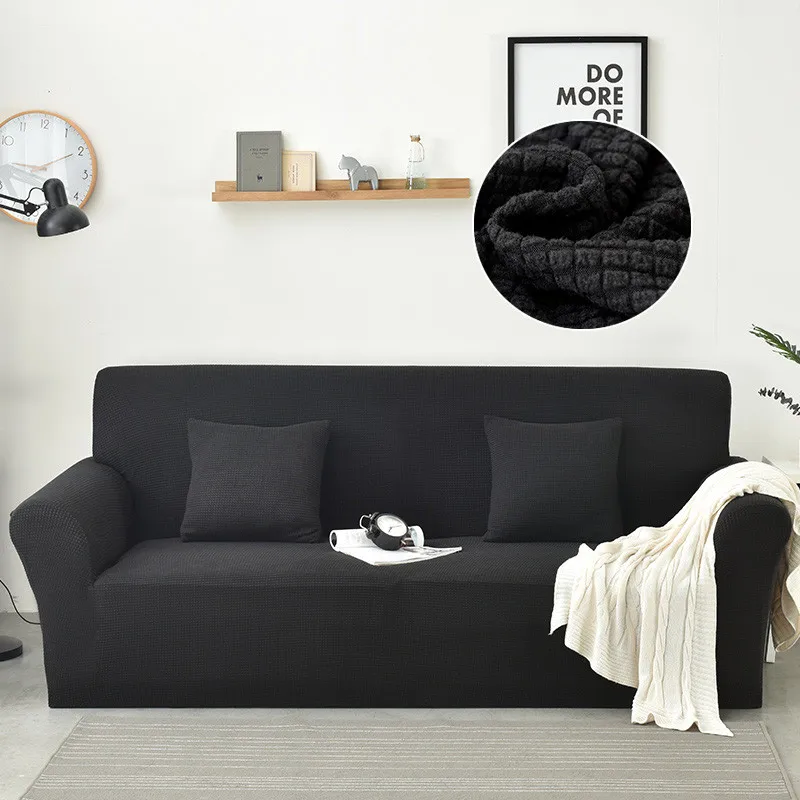 Из Полар-флиса для диванов для Гостиная однотонный диван крышка Эластичный чехол Чехол для дивана cubre диван кресло, мебель крышка - Цвет: Color3