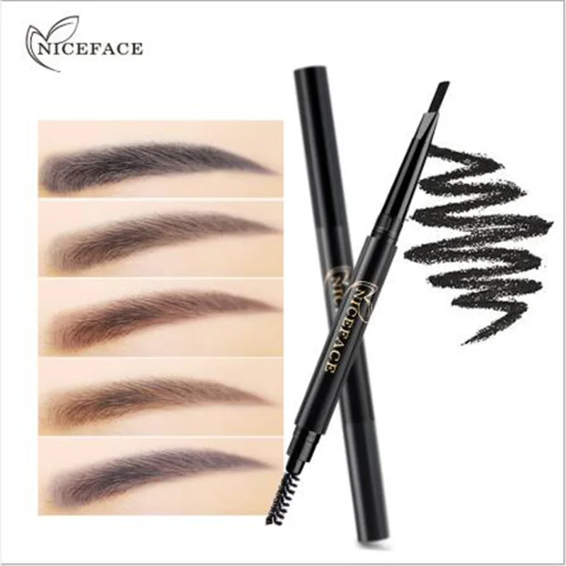 

NICEFACE 5 Color Automatic Eyebrow Pencil With Brush Makeup Long Lasting Waterproof Eyebrow 3D Cosmetic Pen