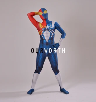 

Custom Made Special spiderman Costume 2016 3D Print shade Male Superhero Spider-man Costume Cosplay Comic Halloween Costume