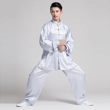 Форма для боевых искусств, традиционные костюмы кунг-фу, костюм Тан с длинным рукавом, комплекты одежды для ушу, китайская нация, тхэквондо