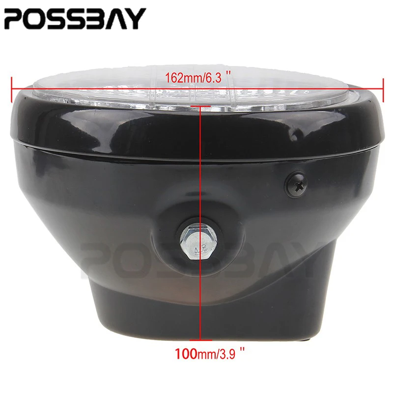 Posbay 7 &quotH4 Фары для мотоцикла галогенные огни сигнальный мигатель поворота Harley GN125