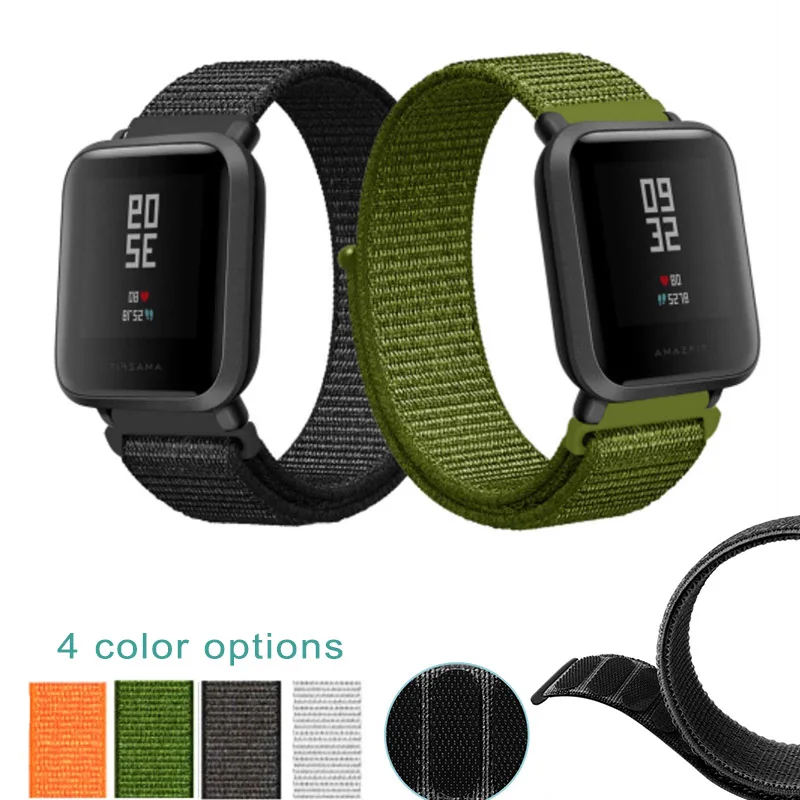 

Newly Wrist Band Strap Replacement Nylon Sport Loop for Huami Amazfit Bip Youth Watch