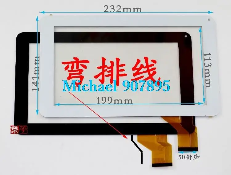 

10.1inch GT902681 Fpc FHX touch screen panel digitizer glass sensor Replacement for MaxWest Tab 9160K ribbon code WJ583-V1.0