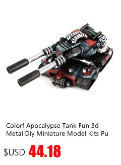 Apocalypse Tank Fun 3d Металл Diy набор миниатюрных моделей головоломки игрушки Детские хобби для мальчиков сплайсинг строительство