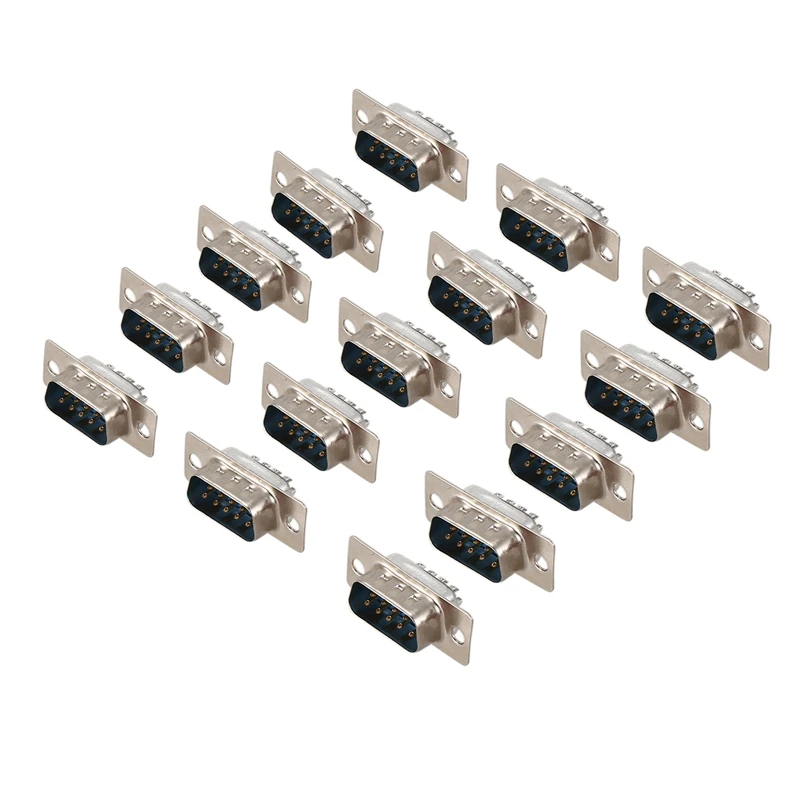 

15 pieces DB9 db-9 RS232 male 9 pin VGA connector Interface adapter cable
