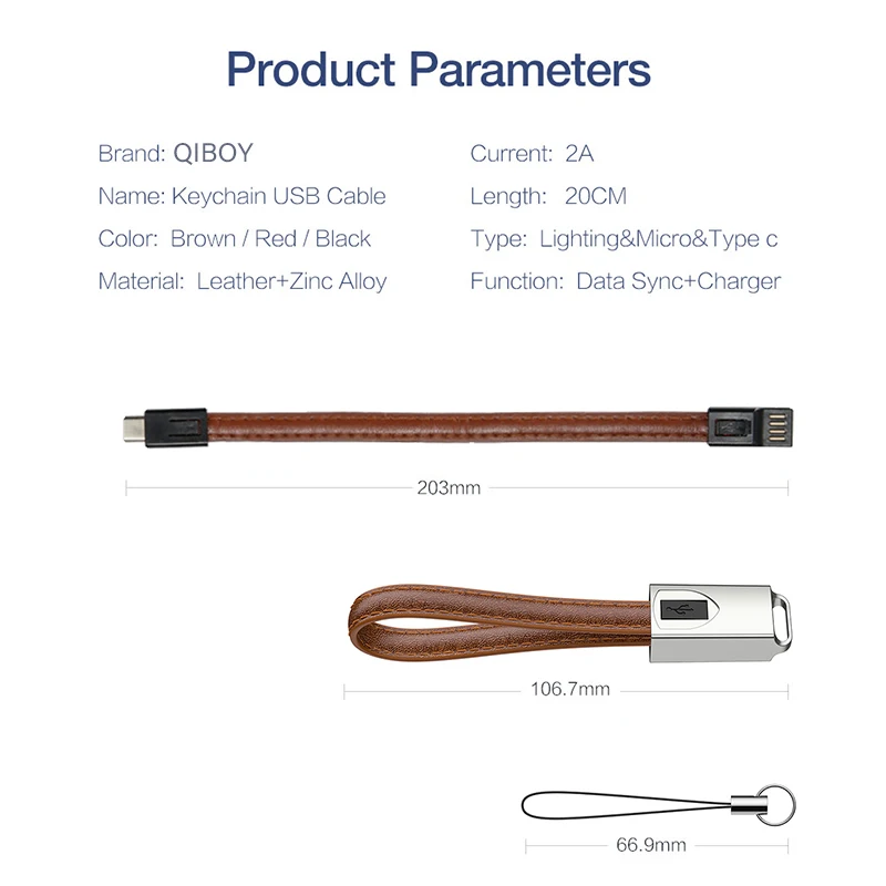 Usb-кабель для ключей, кожаный мини-брелок, Короткие usb-кабели для iphone 7 X, кабель для быстрой зарядки usbc type C, кабель для передачи данных для ключей Microusb