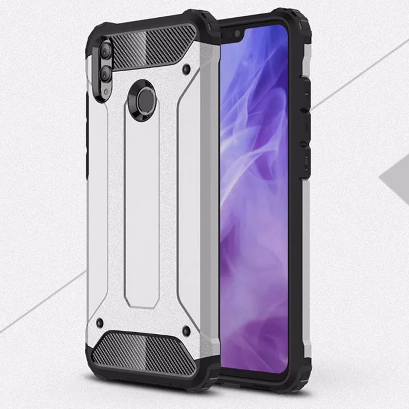 

Soft Silicon + PC Hard Armor Anti-knock Back Cover Cases For Huawei Honor 8X Case