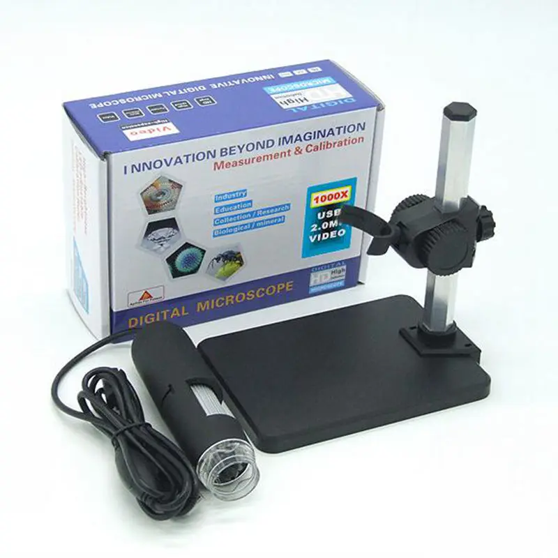 1000X Ingrandimento Microscopio digitale USB 8 LED lente Magnifying Glass X5N6 