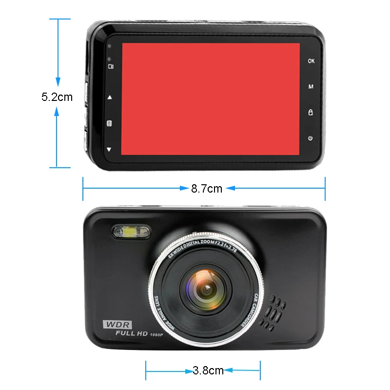 Dashcam, Автомобильный видеорегистратор, мини видеорегистратор Novatek, 3 дюйма, Fhd, 1080 P, видео регистратор, видеокамера, авто регистратор, видеорегистраторы, автомобильная камера