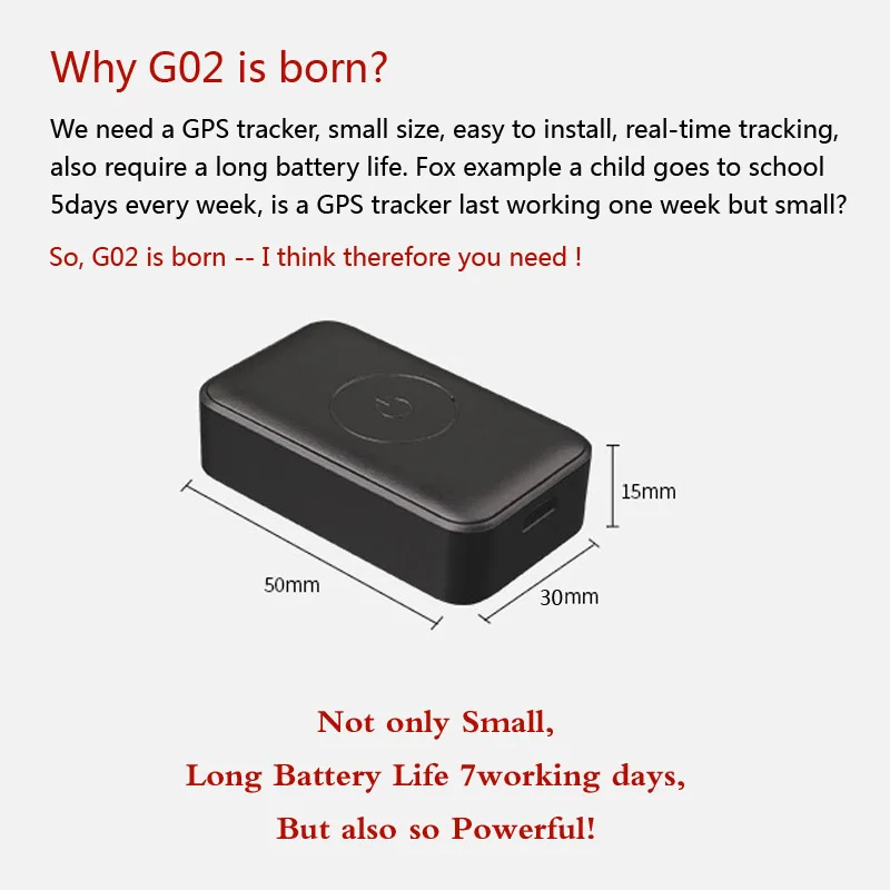 G02 мини GPS трекер GSM LBS MTK6261D U blox7020 диктофон приложение веб Отслеживание для детей