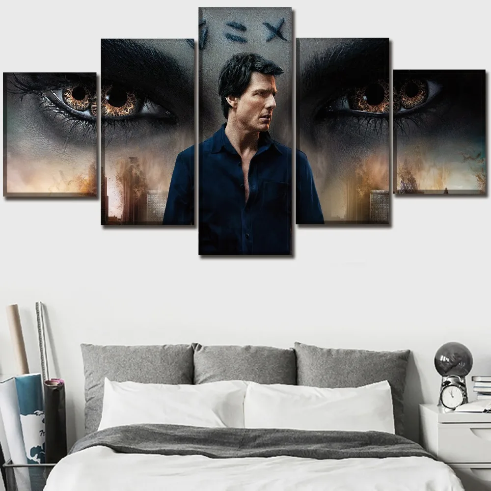 

Wall Art Print Poster Framework Home Decor 5 Pieces Movie The Mummy Tom Cruise Poster Canvas Paintings Modern Boys Room Picture