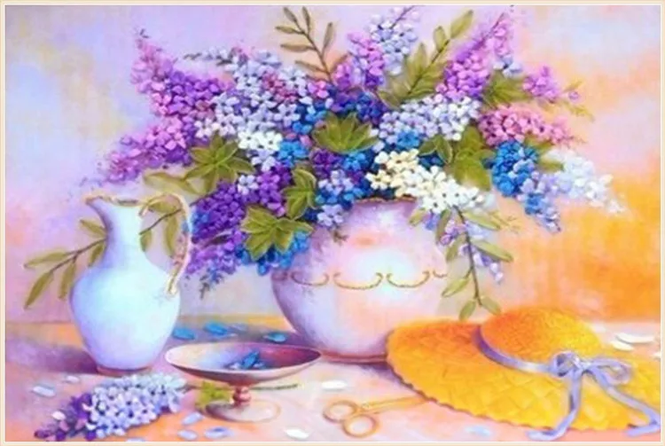 

Christmas Lavender Diamond embroidery Diy diamond Painting Cross Stitch painting square 5D Needlework Mosaic Home Decoration