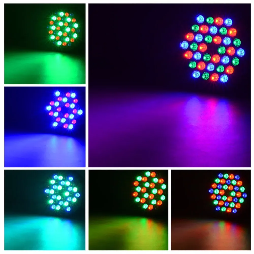 Универсальный яркий 36 светодиодный PAR Светильник светильник ing с RGB Гладкий эффект смешивания цветов для DJ сцены и вечерние места