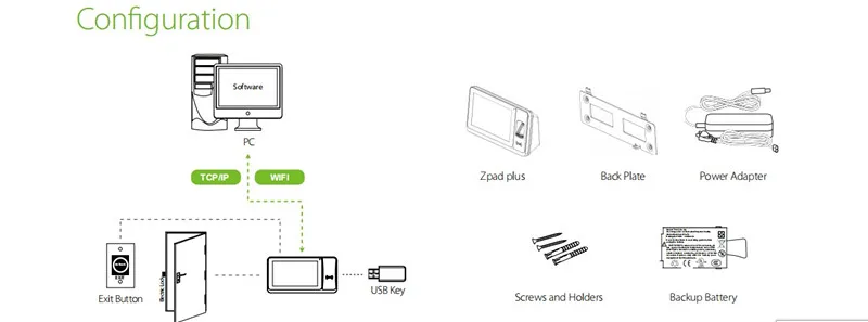 Zpad plus zkteco биометрическая система учёта времени записи часов работник цифровой электронный английский