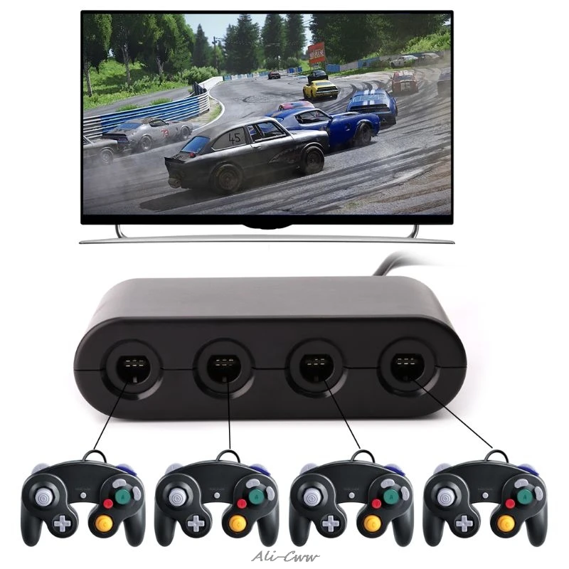 3 In 1 Gc Per Wii U Pc Interruttore Gamecube Controller Adattatore Convertitore Usb Del Pc Per Nintendo Usb Receiver Adapter Aliexpress