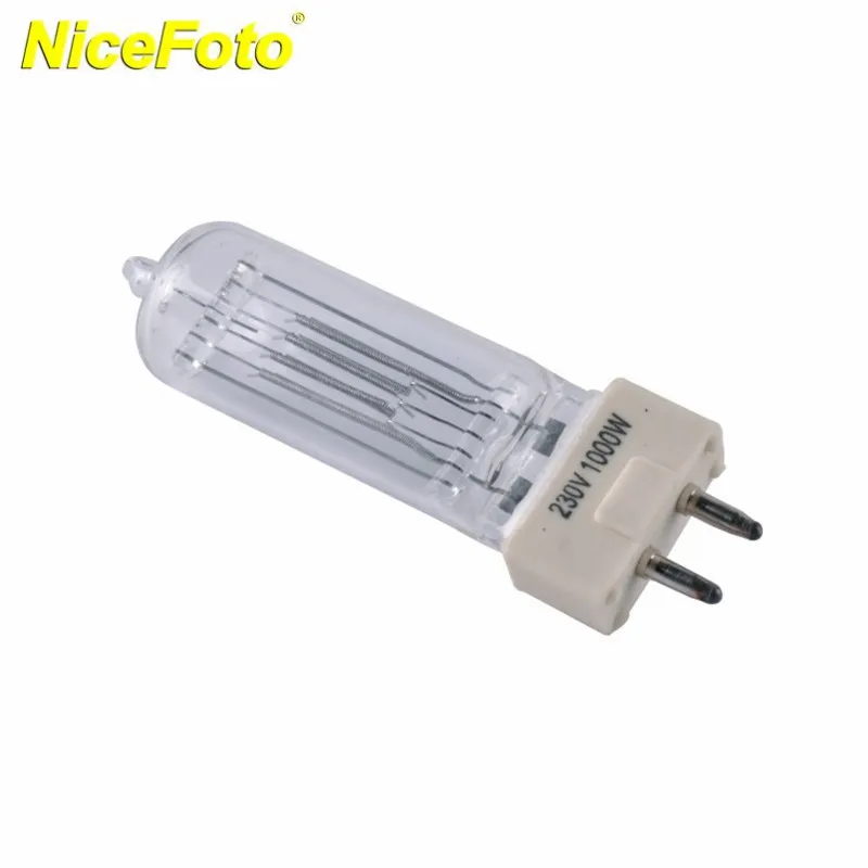 NICEFOTO Quartz Light Bulb Lamp 500W or 1000W Studio Flash Continuous