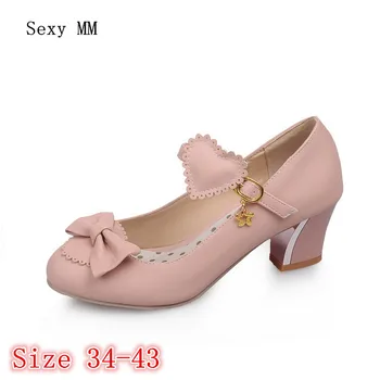 

High Heels Ladies Pumps High Heel Shoes Women Stiletto Woman Party Wedding Shoes Kitten Heels scarpin Plus Size 34 - 40 41 42 43