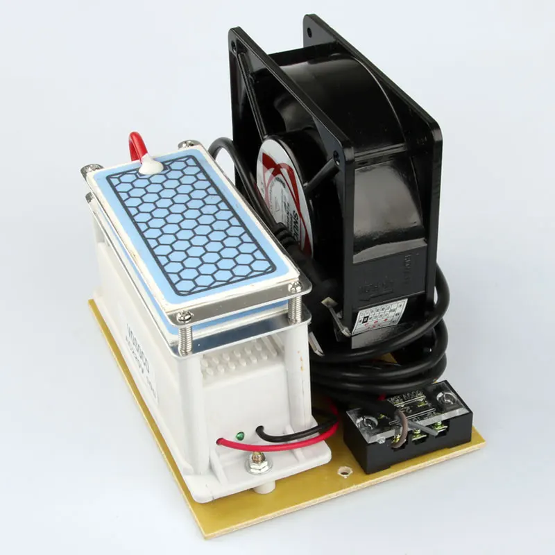 Портативный генератор озона 10 Гц/ч машина 220 В Вентилятор долгий срок службы керамика плиты озонатор воды воздуха стерилизовать