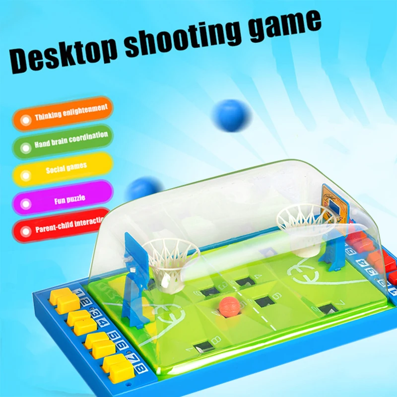 

Basketball Machine Desktop Game Table Ejection Game Table Plastic Ejection Beads Two Person Games Desktop Collection Kids Game