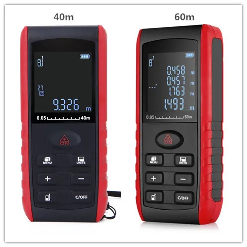 

40m 60m Laser Rangefinder Distance Meter Digital Handheld Laser Range Finder VTN Horizontal Angle Electronic Measure Device
