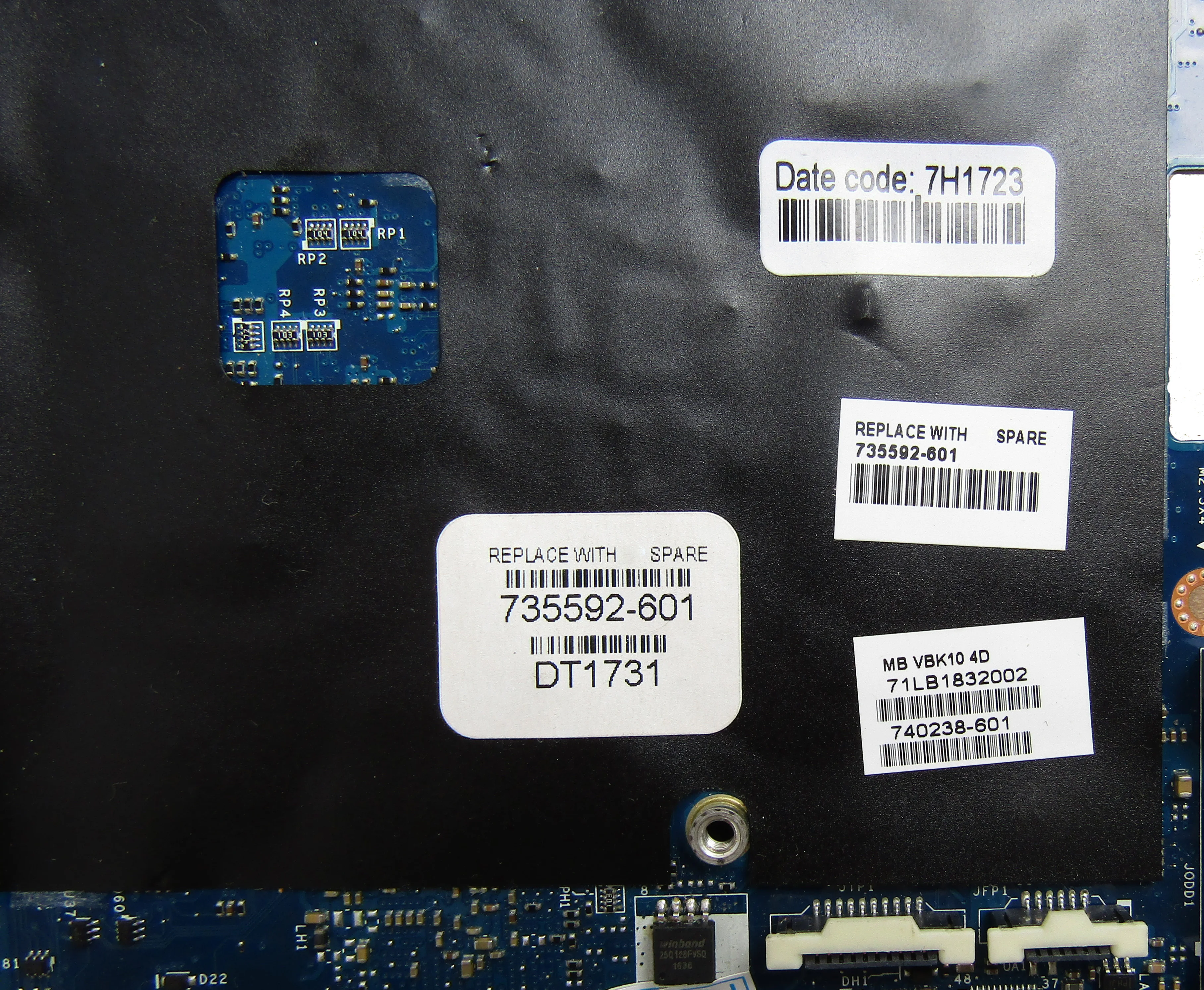 735592-001 оригинальная материнская плата 735592-601 для hp Zbook 17 ноутбук dis графика s947 QM87 системная плата VBK10 LA-9371P MXM графический